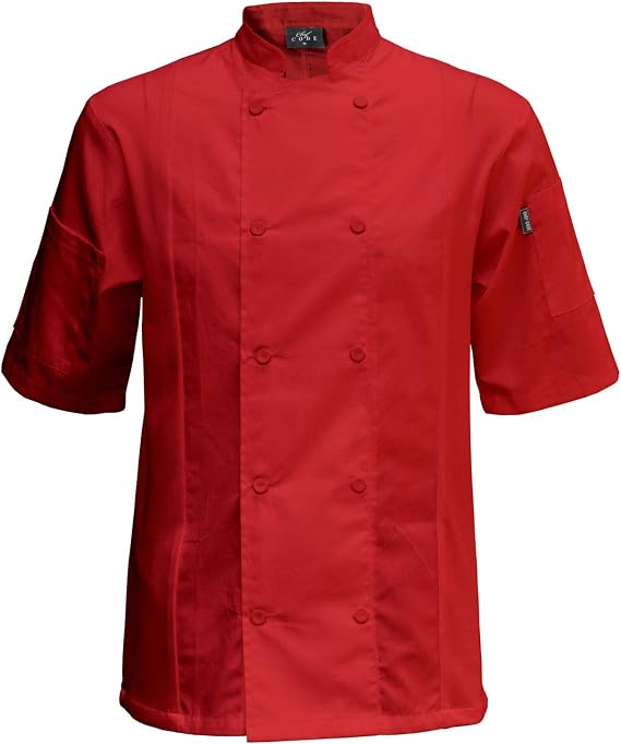 Chef Code Men's Chef Coat with Side Vents Shirt