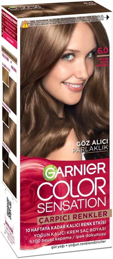 Garnier Çarpıcı Renkler Yoğun Kalıcı Saç Boyası No 6.0 Yoğun Koyu Kumral
