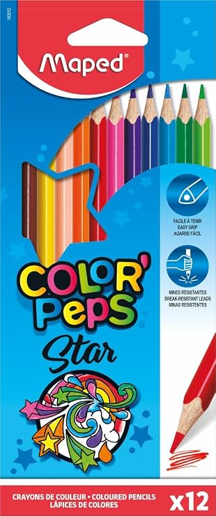 Maped Color'Peps Colouring Pencils (Pack of 12) - Multi