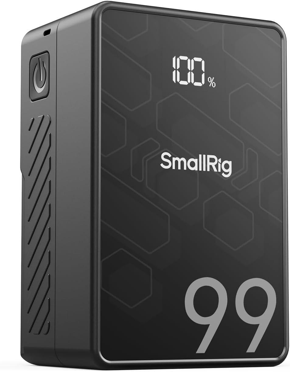 SMALLRIG V Mount Battery VB99 SE, 99Wh  6800mAh mini V-Mount Battery with PD 65W USB-C Fast Charging, with D-TAP, USB-A, Dual DC Port, OLED Screen, for Camera, Camcorder, Monitor, Video Light - 4823