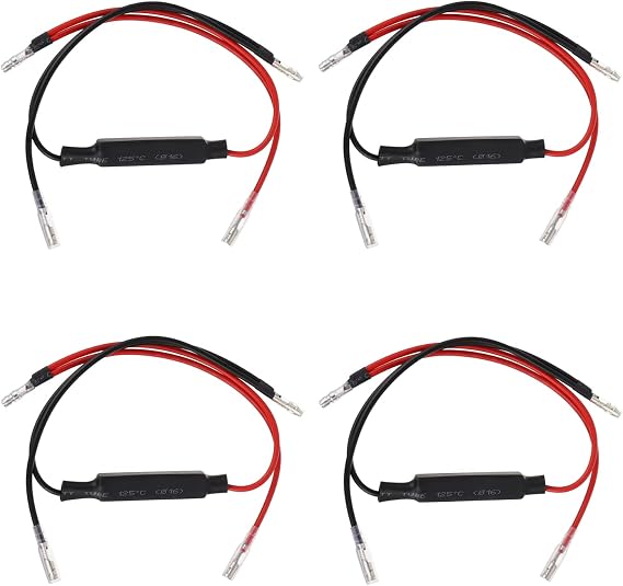 12 V 10 W Motorcycle Load Resistor Torch Indicator Indicator Indicator Resistance Adapter Flash Fix Error for Motorcycle (Pack of 4)