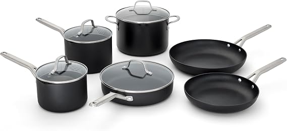 Calphalon® Hard-Anodized Nonstick 10-Piece Cookware Set