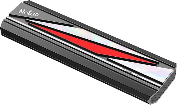 Netac 2TB Portable Externe SSD.Bis zu 2000MB/s Lesen/Schreiben Externes Solid State Laufwerk USB3.2 Gen2x2