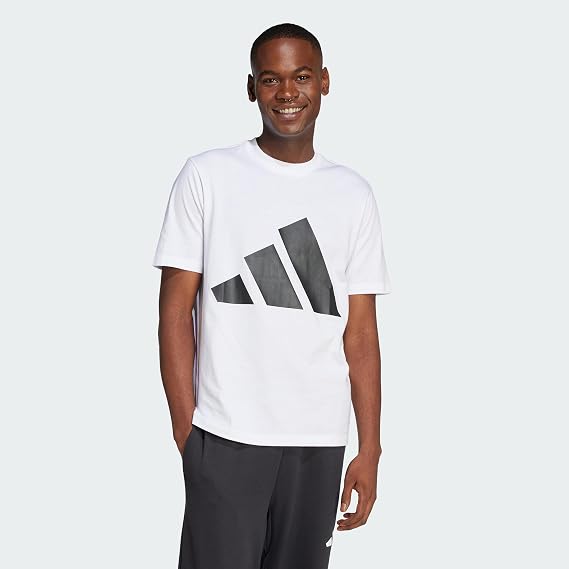 adidas Men's Essentials Big Logo Single Jersey Short Sleeve (Pack of 1)
