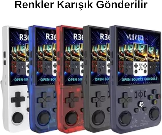 R36 Pro Retro Oyun Konsolu – 3.5” IPS Ekran, 20.000+ Oyun, Linux Sistem, Taşınabilir El Atari, Çift Joystick, Şarjlı Gaming Console (64GB)
