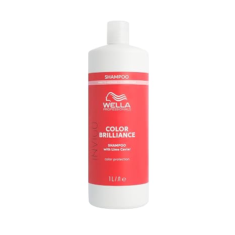 Wella Professionals INVIGO COLOR BRILLIANCE Colour Protective Shampoo – Fine/Normal Hair – Shine and Intense Colour, 1 L