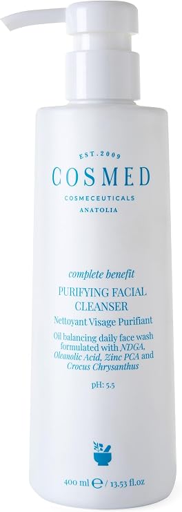 Cosmed Yağlı ve Akne Eğilimli Ciltlere Özel Arındırıcı Yüz Temizleme Jeli ph 5.5 400 ml