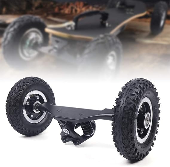 8 Inch Truck Wheels Combo Off-Road Electric Truck Wheels Mountain Longboard Pulley with Hardware for Installation Total Length 420 mm
