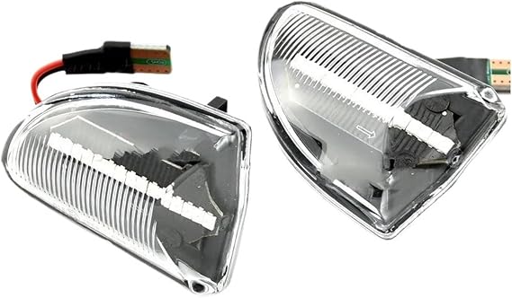 Sequential LED Side Marker Light Turn Signal Mirror Indicator For Smart For Fortwo 451 MK1 & MKII 2007 2008 2009 2010 2011 2012-2015 LED Wing Mirror Indicator(Dynamic Crystal)
