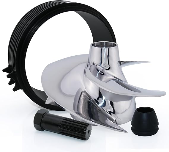 CAPTAIN Impeller Kit Replace for Solas SK-CD-12/17, fit Sea-Doo Spark 900 ACE, Spark 900 HO ACE, Spark TRIXX Personal Watercraft (PWC), Jet Ski 140mm Impeller with Wear Ring, Wrench and Seal
