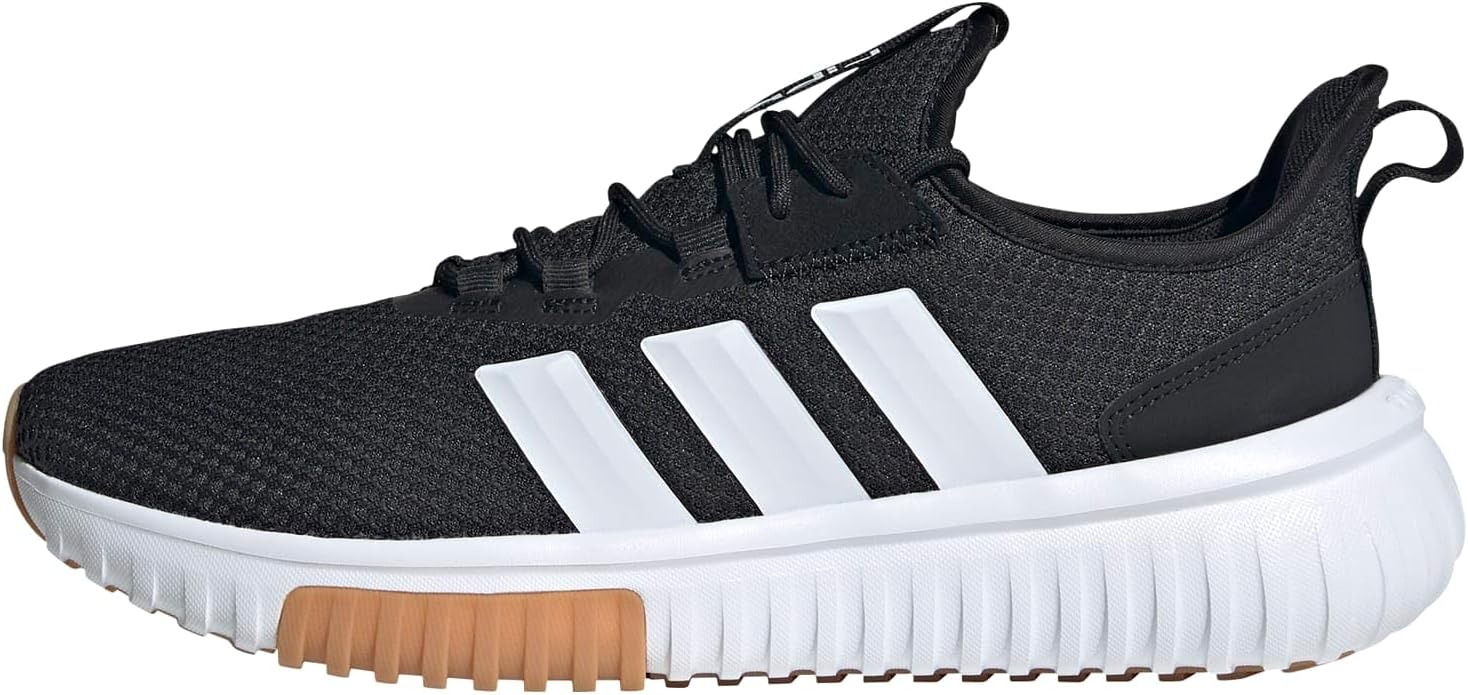 adidas Men's Kaptir 4.0 Sneaker, Black/White/Carbon, 9 UK