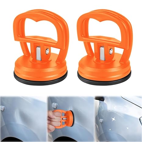 flintronic 2PCS Mini Car Dent Puller, 5.7cm Suction Cup Lifter, Car Repair Dent Removal Tools, Suckers for Glass, Tiles, Slabs Objects Moving&Lifting, Dent Puller Suction Cup for Car Dent Repair