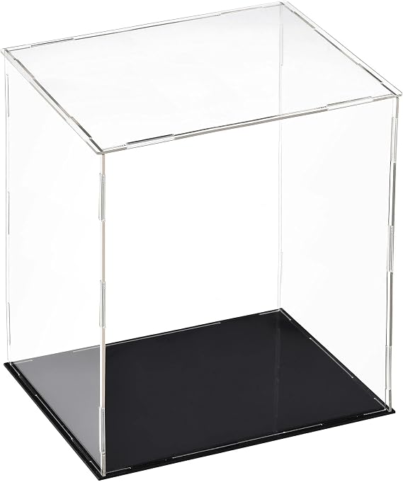 TA-VIGOR Acrylic Display Case 25 x 20 x 30cm Dustproof Clear Showcase