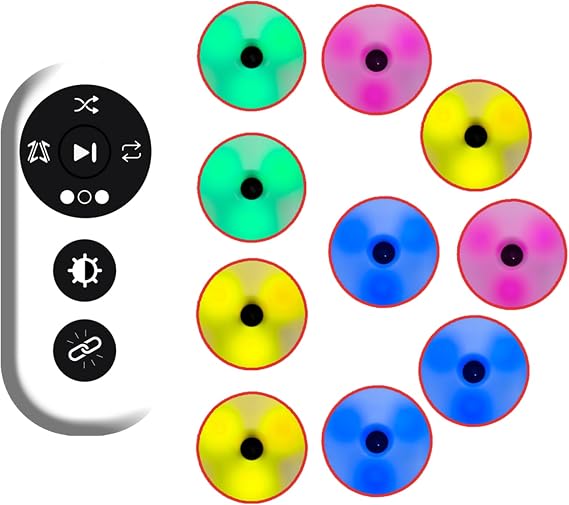 Reaction Training Light - Agile Speed Training Equipment, 4 Modes with Remote Control, Optional Lamp Setup (4, 6, 8, 10)