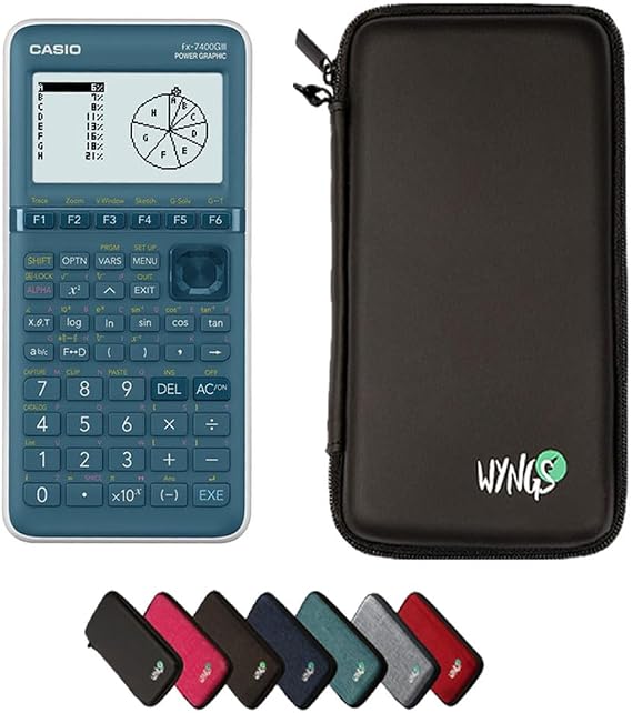 CALCUSO Economy Pack: Casio Calcuso FX-7400GIII Graphing Calculator and WYNGS Protective Case