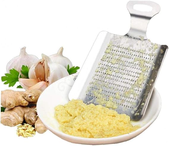 Ginger Grater Stainless Steel Shovel-shaped Food Grater for Ginger for Garlic Fruits and Root Vegetables Kitchen Accessory Gadget