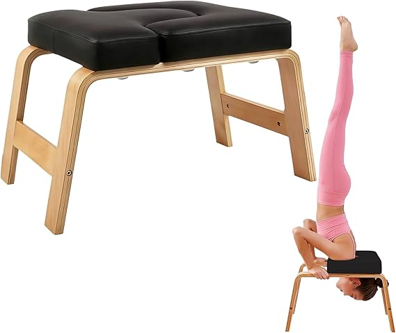 Yoga Headstand Bench,Stand Yoga Inversion Chair Trainer Stool for Home