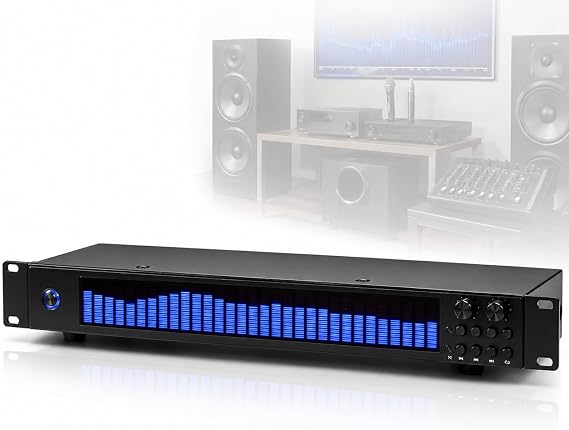31-band Graphic Equalizer, 31-segment Spectrum Analyzer With Led Display, 12 Rhythm Modes, 5 Eq Presets, Optical Coaxial Usb Inputs For Home Theater, Ktv, Studio And Dj Audio Systems