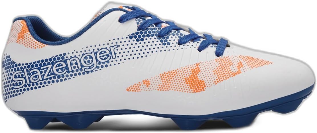 Slazenger CYPRUS KR Erkek Halı Saha Beyaz/Saks Mavi Futbol Ayakkabısı
