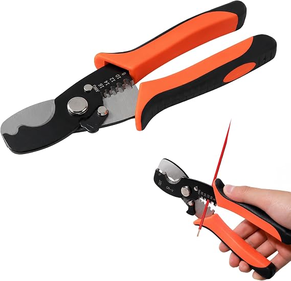 8 in Multi-Specification Wire Stripping Tool, Wire Stripper and Wire Cutter