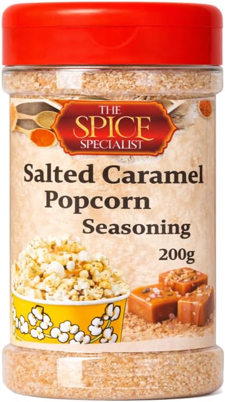 Salted Caramel Popcorn Seasoning 200g – Sweet Gourmet Flavouring – Perfect for Popcorn, Coffee, Desserts & Baking – by The Spice Specialist