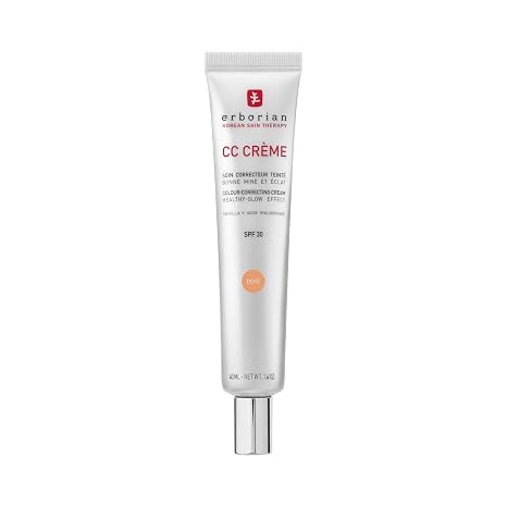 Erborian - CC Crème con Centella Asiática - Crema Facial Iluminadora de Alta Definición y Maquillaje - Protección Solar SPF 30 - Cosmética Coreana