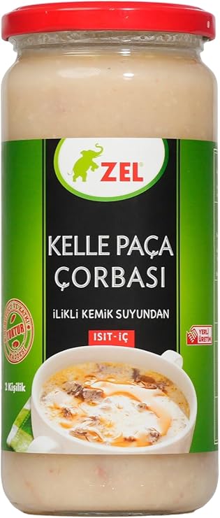 ZEL Kelle Paça Çorbası 480 ml – İlikli Kemik Suyundan, Proteinli Geleneksel Çorba