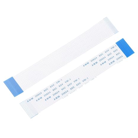 sourcing map Flexible Flat Cable, 100mm 1mm Pitch 15 Pins FPC FFC Flexible Ribbon Cable for LCD TV Car Audio DVD Player 5Pcs (B Type)