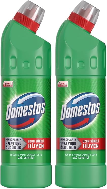 Domestos Yoğun Kıvamlı Çamaşır Suyu Maksimum Hijyen Dağ Esintisi 750 ml 2li paket