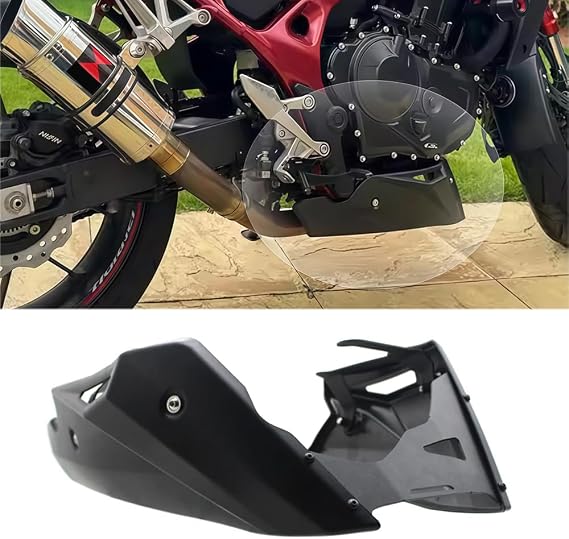 オートバイ CB750 腹パンロアパネルスポイラーフェアリングカウルカバー車体フレームキットエンジンガードシャーシバンパー保護 For CB750 cb750 CB 750 ホーネット 2023 2024 2025 ブラック 並行輸入品