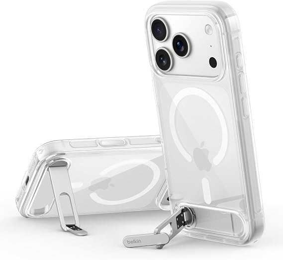 Dahili Stantlı Belkin Clear iPhone 18 Pro Max/17 Pro Max Kılıfı