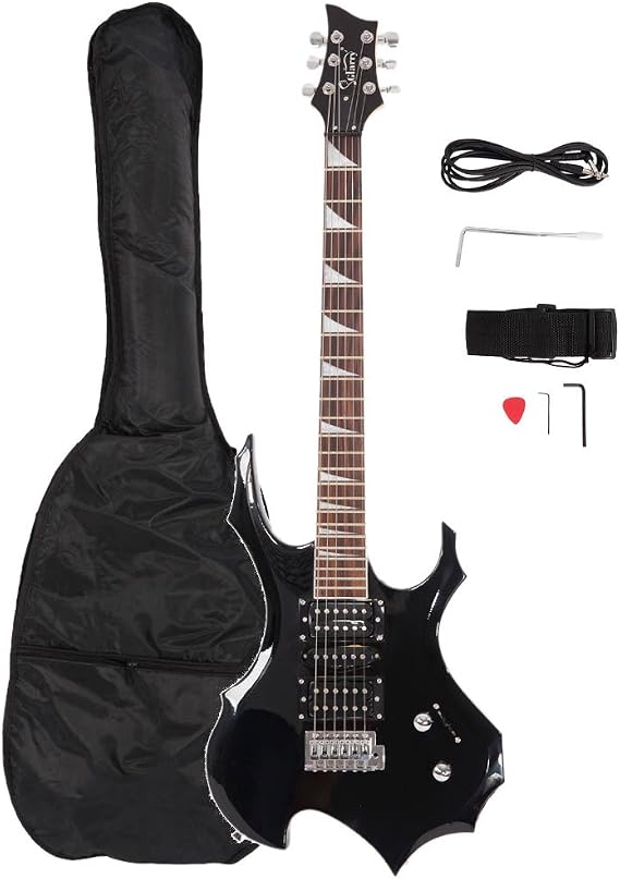 Electric Guitar Flame Style Design HSH Pickup with Accessories for Beginner
