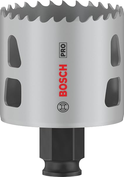 Bosch 1 x PRO Multi Material Power Change Plus delik testeresi (yumuşak ahşap, alçıpan duvar için, çap 54 mm, profesyonel aksesuar, matkap/tornavida için)