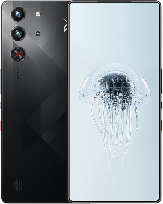 REDMAGIC 10 Pro 144Hz Móvil Gaming, Smartphone Android 5G, 12GB RAM+256GB ROM, Snapdragon 8 Elite, 6.85", 1.5K AMOLED Pantalla, FHD+ Teléfono Gaming, 50MP Cámara, 80W Cargador, Dual-Sim, NFC Negro