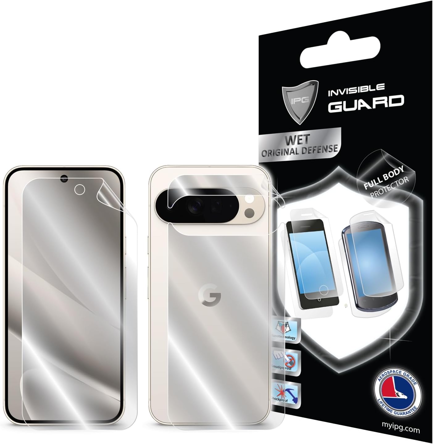 IPG Hydrogel Screen Protection for Google Pixel 9 (Pixel 10 Pro XL (Screen+Rear))