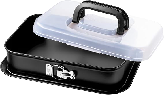 ORIGINAL KAISER Bake&Take Rectangular Transportable Mould with Non-Stick Removable Base 36 x 24 cm