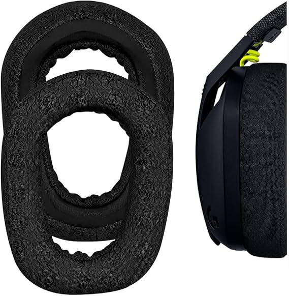 Nefes Alabilen ve Dayanıklı Yedek Earpads Yastık Logitech G435 G 435 Bluetooth Kablosuz Oyun Kulaklığı Kulak Pedleri Yastık Sünger PedMesh Kumaş ve Bellek Köpüğü ile Uyumlu