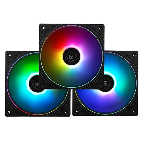 Thermalright TL-S12-S X3 120mm ARGB PWM Silent Case Fan - Under 23.2dB(A), Fine Aperture Light Effect for CPU Air & Liquid Coolers