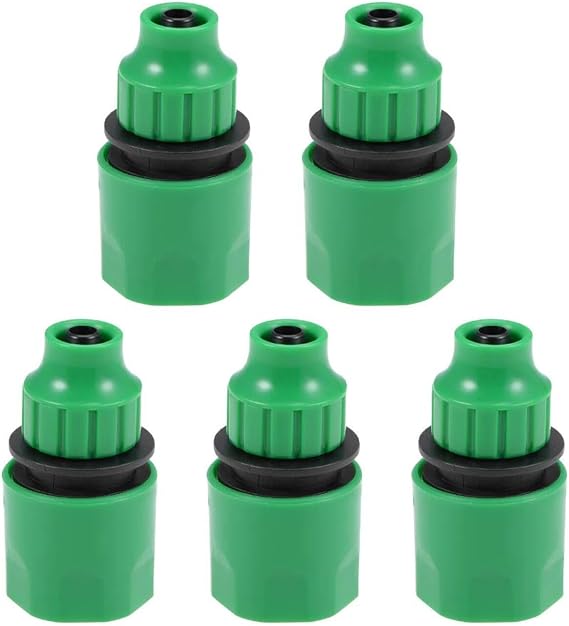 Quick Connector Hose Pipe Adapter Fitting 8mm Inner Diameter Hose Tubing for Garden Irrigation System 5pcs
