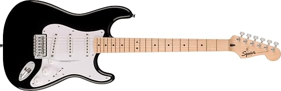 Fender Squier Sonic Stratocaster Black - Maple Elektro Gitar