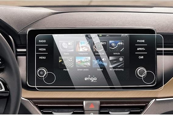 Engo Skoda Kamiq Multimedya 8 İnç İle Uyumlu Ekran Koruyucu Nano Ultra Şeffaf