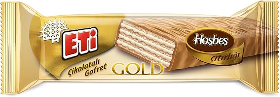 Eti Çikolatalı Gofret Karamelize Beyaz Çikolata Kaplı Sütlü Kremalı 29 g x 35 Adet