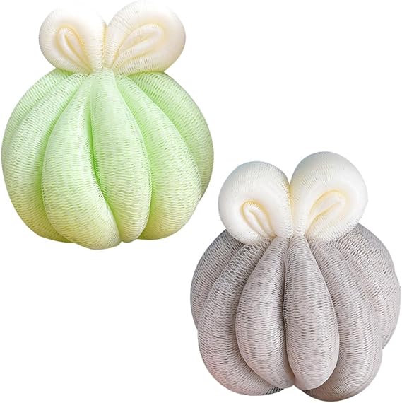 2pcs Bath Ball Shower Balls Bath Bubble Making Body Washing Tools for Home Bathroom Accessories for Creating Bubbles and Gentle Scrubbing During Shower