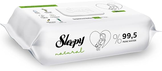 Sleepy Natural Yenidoğan Islak Bebek Bakım Havlusu 12 x 90 (1080 Yaprak)