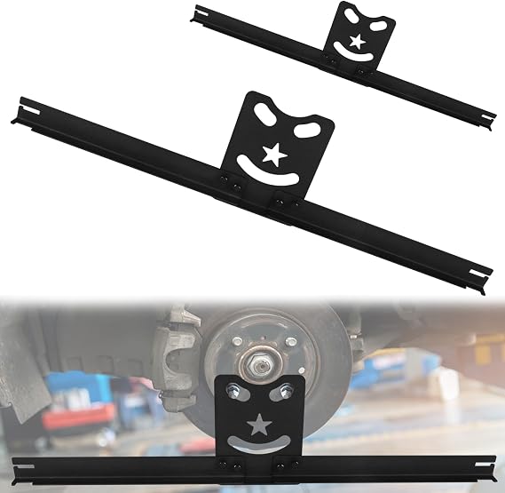 Wheel Alignment Tool Plates, Heavy Duty Toe Alignment Tool Plates, Car Alignment Tool Kit for Accurate Measurement and Quick Calibration, DIY Toe Alignment Tool for Car, Truck, SUV (Black)