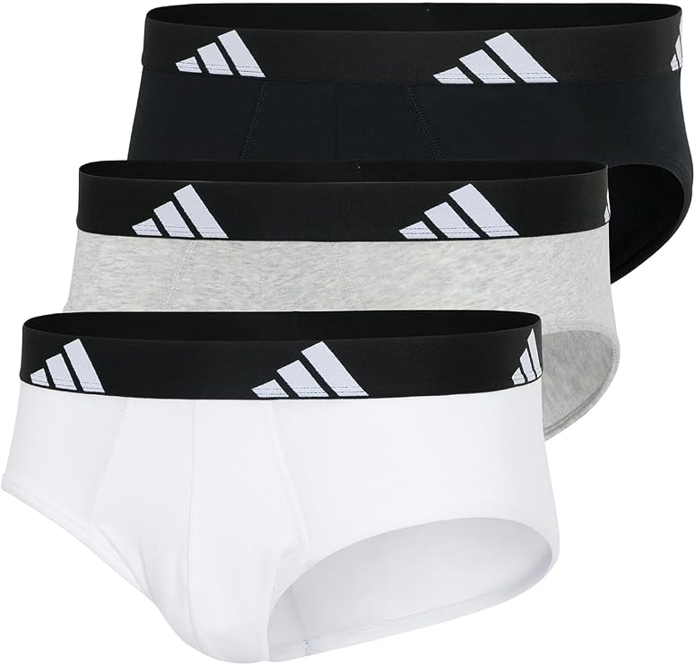 adidas Men's Briefs (3 Pack) - Active Flex Cotton - Briefs