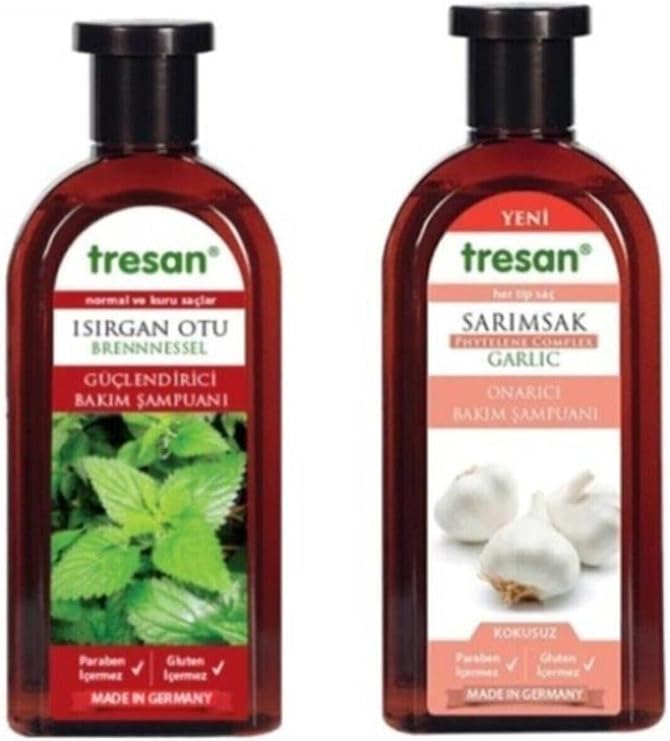 Tresan Sarımsaklı Şampuan 300 Ml Isırgan Otu Şampuan 300 Ml 88552