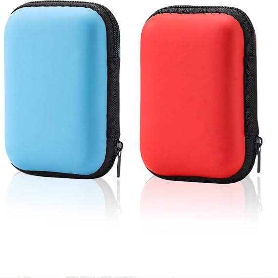 2 Pieces 14 x 10 x 4 cm Playing Card Case for Skip BO Skyjo Phase 10 UNO Cabo Card Game Space for up to 216 Cards Trading Card Box Playing Cards (Blue + Red)