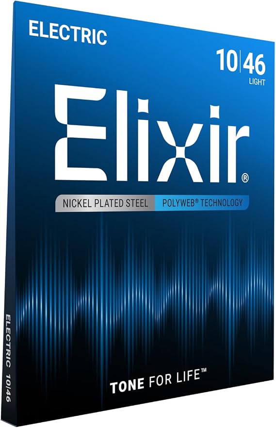 Elixir Polyweb Electric Guitar Strings - Light (0.010-0.046)