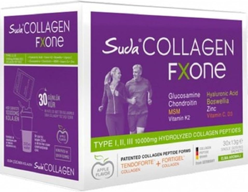 Suda Collagen Fxone Apple 13 Gr X 30 Saşe Takviye Edici Gıda